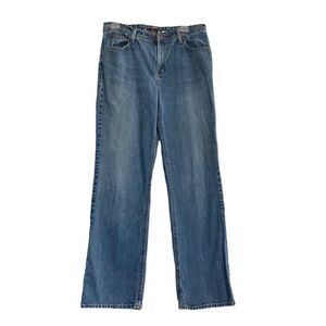 EDDIE BAUER, Women’s Jeans Size 10R, Inseam:30”, Blue, lightly Distressed